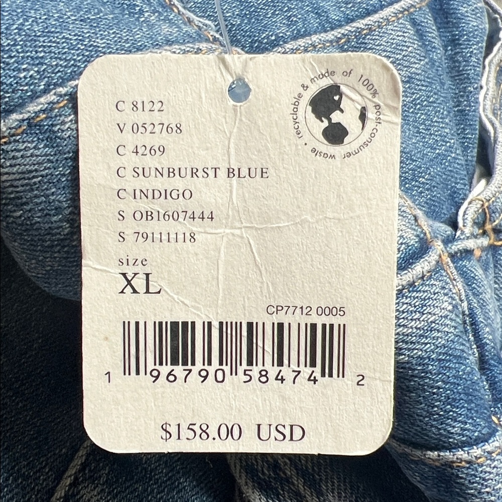 We The Free Jayde Flare Jumpsuit in Sunburst Blue NWT Size XL - Picture 3 of 11